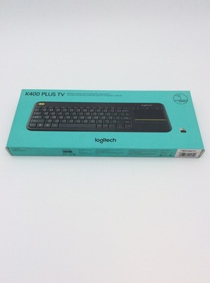 Logitech K400 Plus TV with Built in Touchpad -  Wireless Touch Keyboard (Black)