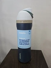 Owala FreeSip Stainless Steel Bottle / 24oz / Color: Navy Nights / Frozen Berry