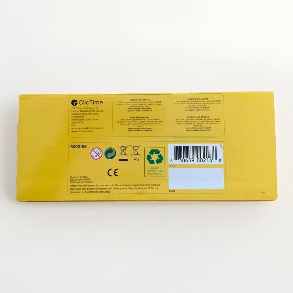 (New) LEGO Brick Alarm Clock Red 4x2 Brick 9002168 - Image 4 of 4