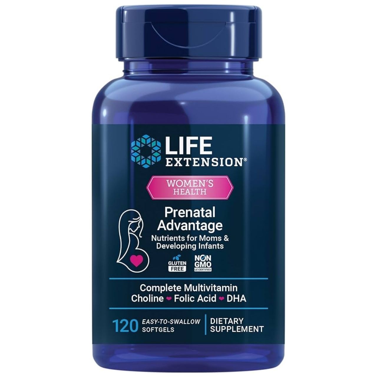 Prenatal Advantage de Life Extension : capsules de compléments alimentaires grossesse
