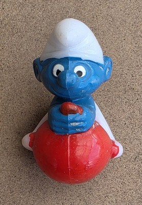 Ü-Eier: Uraltfiguren - Olympiade der Schlümpfe - Hüpfball-Schlumpf