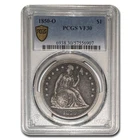 1850-O Liberty Seated Dollar VF-30 PCGS