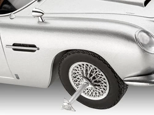 Revell 14554 Aston Martin DB5 James Bond 007 Goldfinger 1/24 Model Kit Silver - Immagine 3 di 4