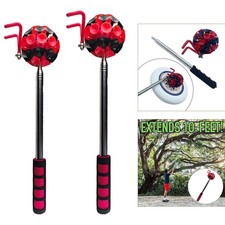 Disc Golf Retriever Pole mit Saugnapf und Haken Disc Retriever f&uuml;r Str&auml;ucher