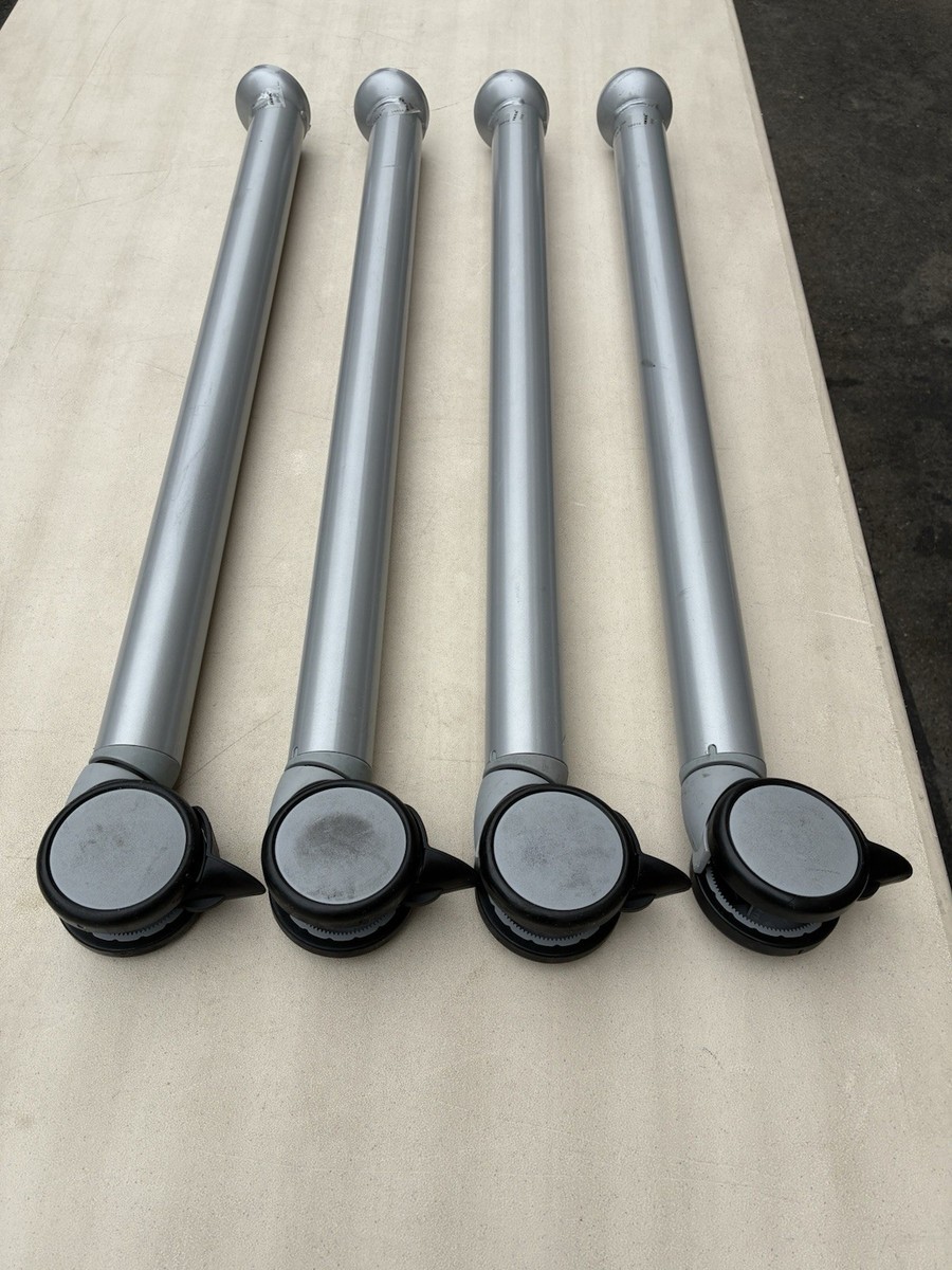 4 IKEA GALANT A LEGS WITH CASTERS (GRAY) | eBay