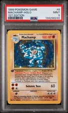1999 Pokemon Machamp 1st Edition Base Set - PSA 9