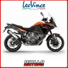14192E SLIP-ON LEOVINCE KTM 1290 SUPER ADVENTURE R/S/T 2017- LV ONE EVO INOX/CAR
