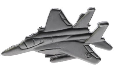 F15 Eagle Fighter Large 2 1/2 inch pewter USAF USN Hat Lapel Pin H16130 F5D1H