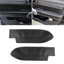2*Vorne Türverkleidung Armlehne Schwarz Leder Abdeckung für Honda CR-V 2007-2011
