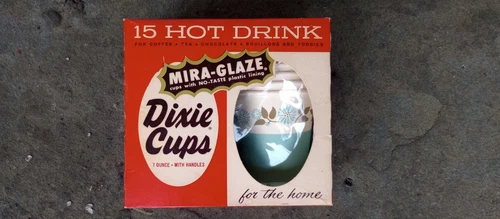 VTG 1950's NOS Unopened Box Of Hot Drink Dixie Cups