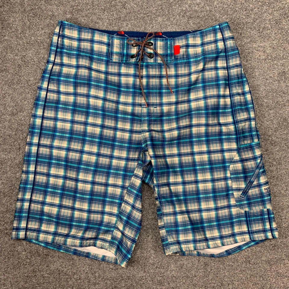 The North Face Board Pantalón Corto Hombre 34 Multi Cuadros Frente Plano Cintura Fija Ligero Foto 2 de 4