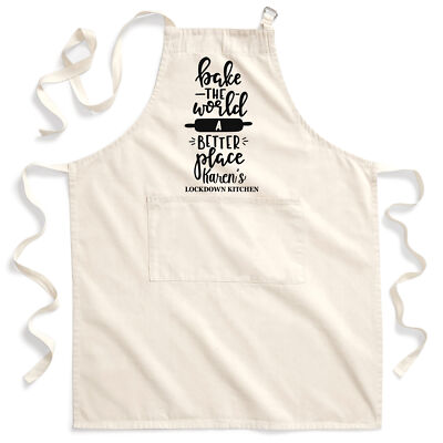Unisex Kochen ist Liebe sichtbar Baumwolle Schürze Spruch Valentinstag Geschenke