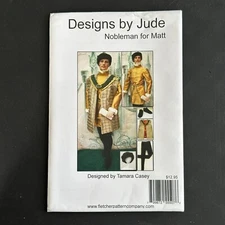 Designs by Jude Nobleman Pattern 17.5" Matt Tonner Doll Outfit Tudor Style