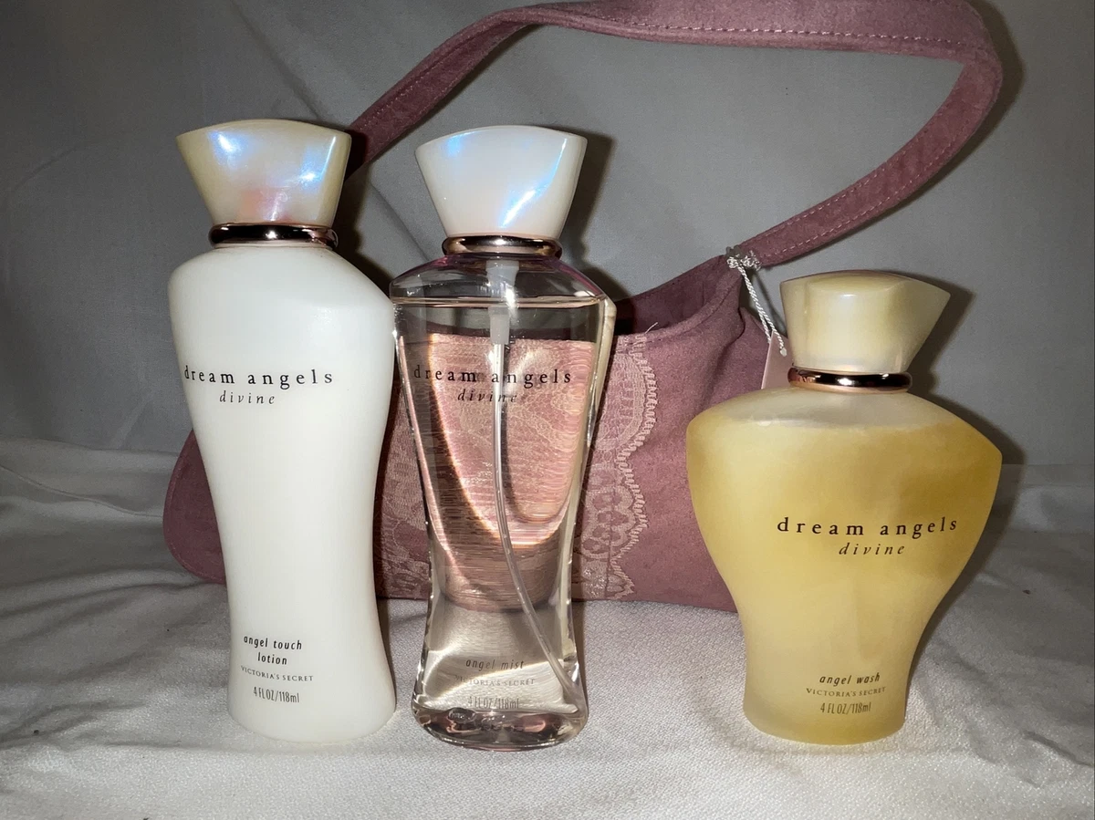 Victoria’s Secret Dream Angels Heavenly Set Perfume 4 fl Lotion Rare  Retired NEW