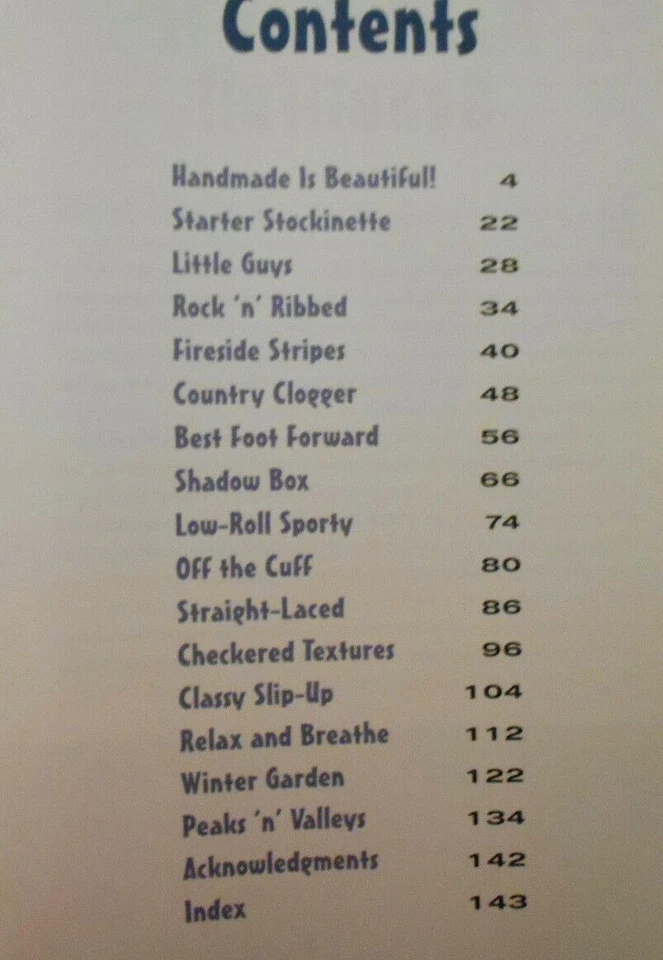 Calcetines Tejidos 15 Patrones Geniales Pies Tostados Libro Tejer Betsy Lee McCarthy 2004 Foto 3 de 4