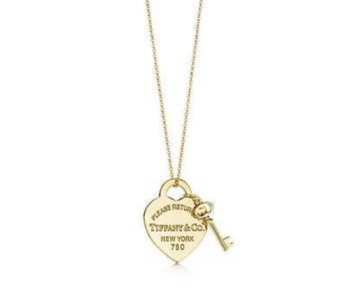 Authentic Tiffany heart tag with key 