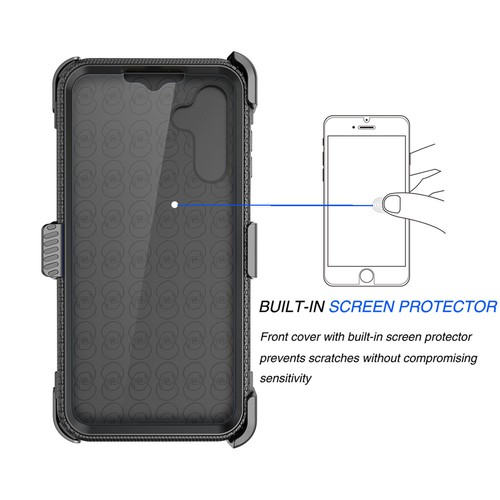 Funda de teléfono con clip de cinturón a prueba de golpes para Samsung Galaxy A15 5G con protector de pantalla - Imagen 47 de 66