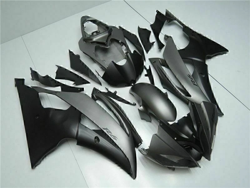 Carenado de inyección FU apto para Yamaha 2008-2016 YZF R6 ABS negro mate gris u055 Foto 4 de 4
