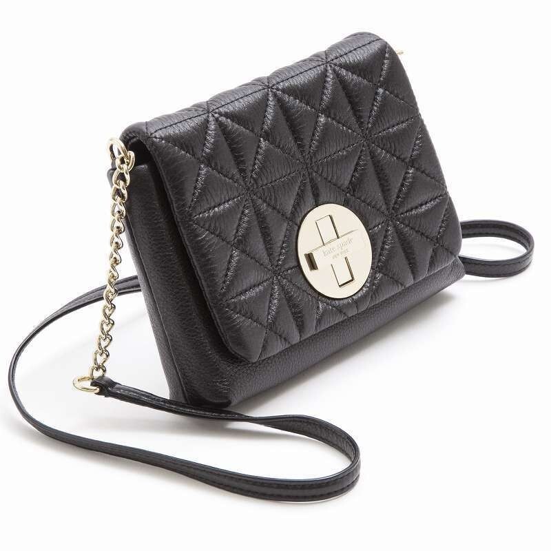 NWT KATE SPADE WHITAKER PLACE NAOMI BLACK CROSSBODY QUILTED  
