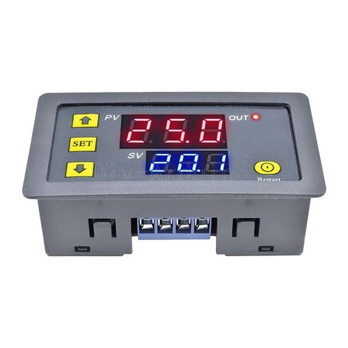 AC110V-220V DC12V Digital LED Dual Display Cycle Timing Delay Timer Relay Module - Bild 6 von 6