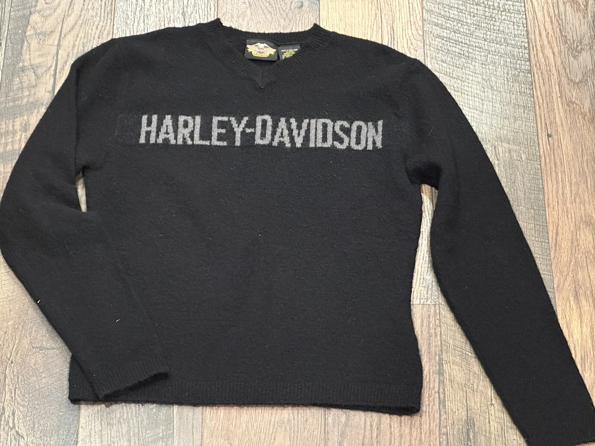 Harley Davidson Women's Black Wording Sweater Size Small / Pre-owned