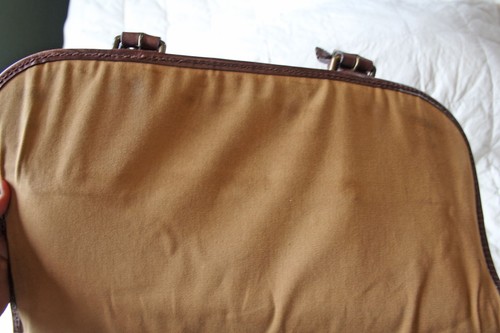 Duluth Trading Heavy Leather Messenger Bag Briefcase Laptop Bashful Billionaire - Picture 8 of 18