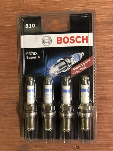 FR78X Bosch Super 4 Spark Plug Set Of Four (x4) Brand New Sealed Pack