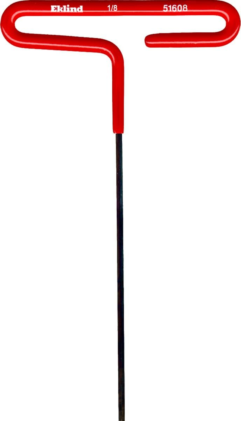 EKLIND 51608 1/8 Inch Cushion Grip Hex T-Handle T-Key Allen Wrench