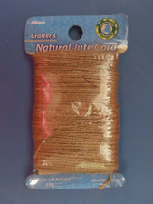 ALlary Crafter's Natural Jute Cord 2 ply 141 foot 640-00 NEW