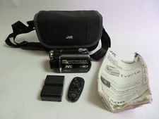 JVC EVERIO VIDEO CAMERA, MODEL GZ-HM550BU, w/CASE/EXTRA BATTERY/REMOTE/CHARGER