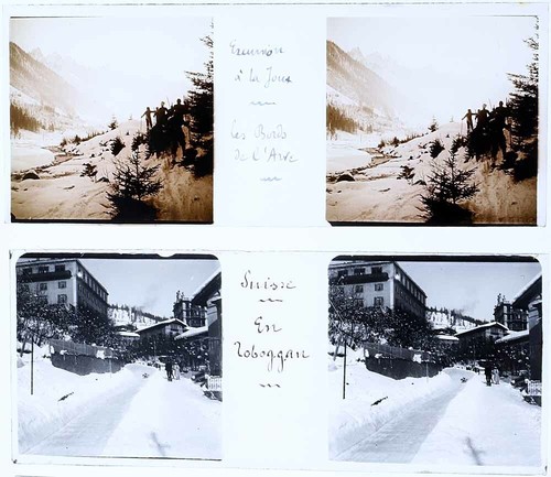 25 photographies stereo : CHAMONIX vers 1900 - Picture 7 of 12