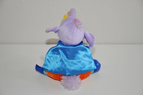 Disney Store Exclusive Purple Lumpy Heffalump Elephant Plush Superhero 6" Rare - Picture 4 of 5