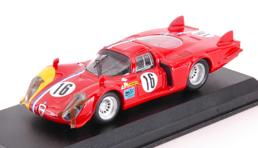 Modellino auto scala 1:43 Best ALFA ROMEO 33.2 PILLET diecast modellismo racing