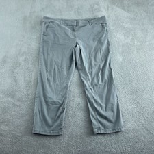 Loft Womens Gray Stretch Cotton Pants Size 18 5578