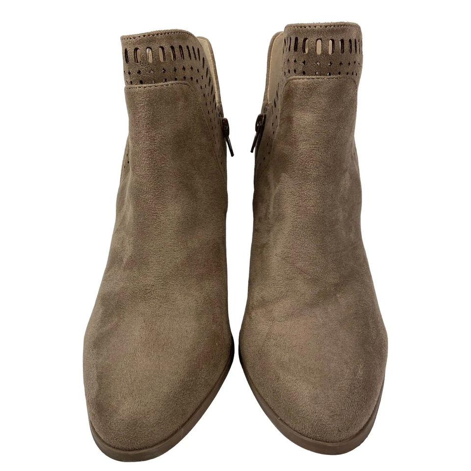 My Delicious 棕褐色高跟短靴 8.5 码  — 第 3/4 张图片