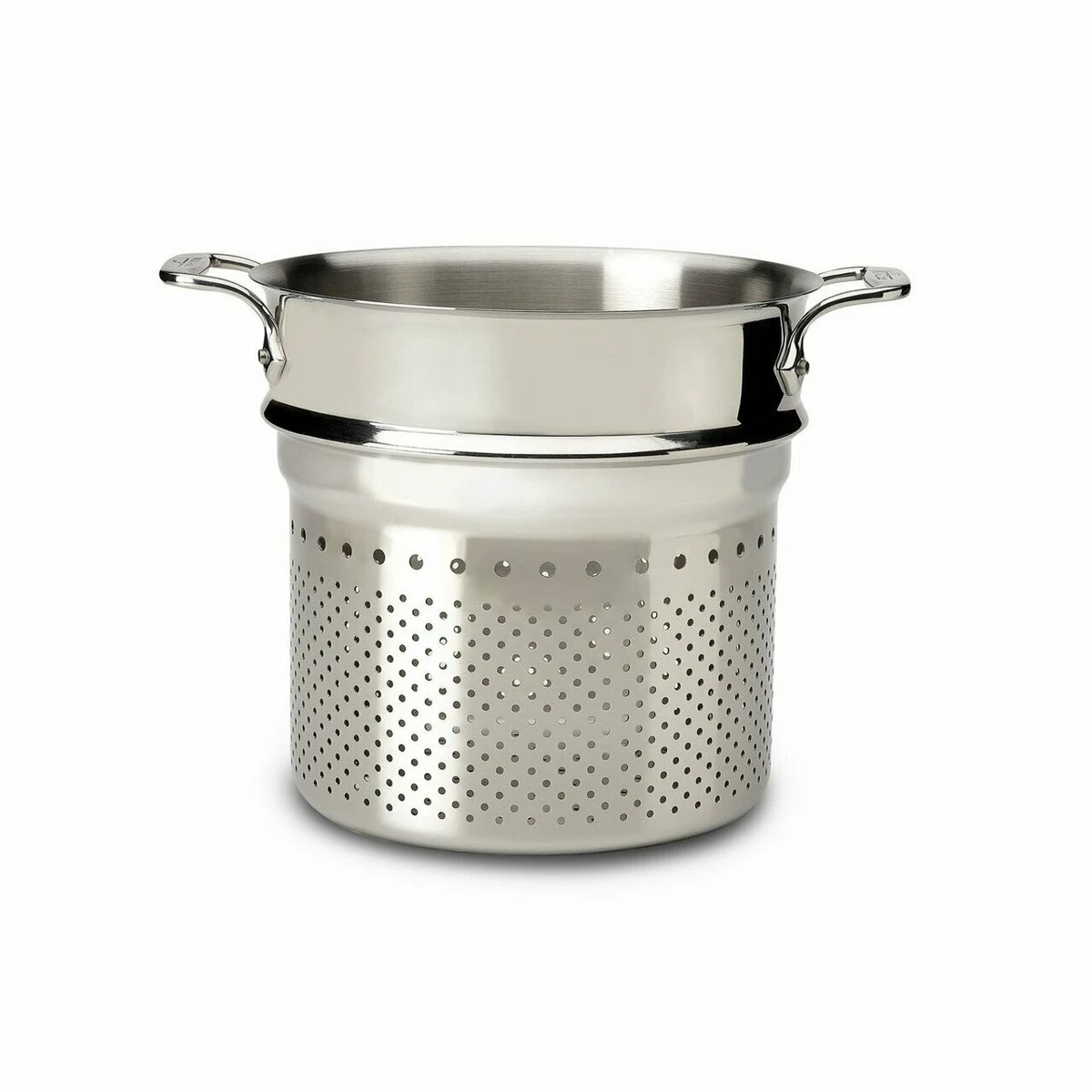 All-Clad 12 qt Multi Cooker Stainless Steel Stock Pot Strainer Steamer