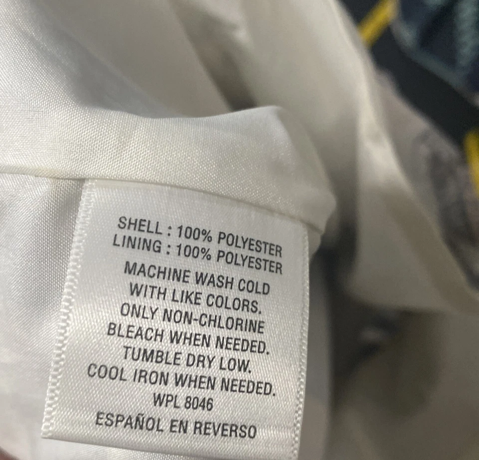 Maison Jules Mujer ☼ Estampilla Postal Beige/Azul/Rosa Estampado Botón Frontal Mameluco Me Foto 4 de 4