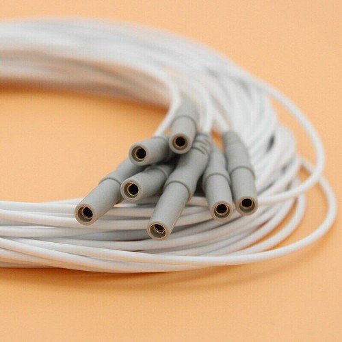 CONTEC EEG Cable 10-lead Leadwires Golden Plated Cup Electrodes Din 1.5mm ,10pcs - Picture 5 of 7