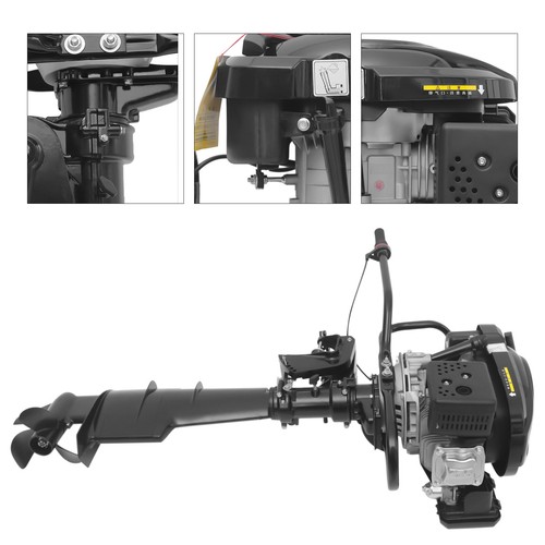 7.5HP 4 STROKE OUTBOARD MOTOR FISHING BOAT ENGINE AIR COOLING SYSTEM 196CC - Picture 9 of 18