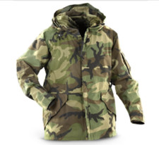 PARKA GIACCA JACKET MILITARE  WOODLAND IN SIMPATEX ANTIPIOGGIA WATERPROOF