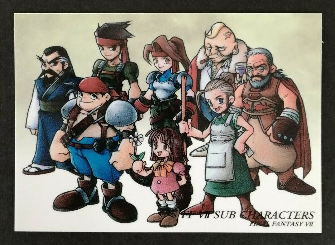 Final Fantasy FF7 Art Museum Card 