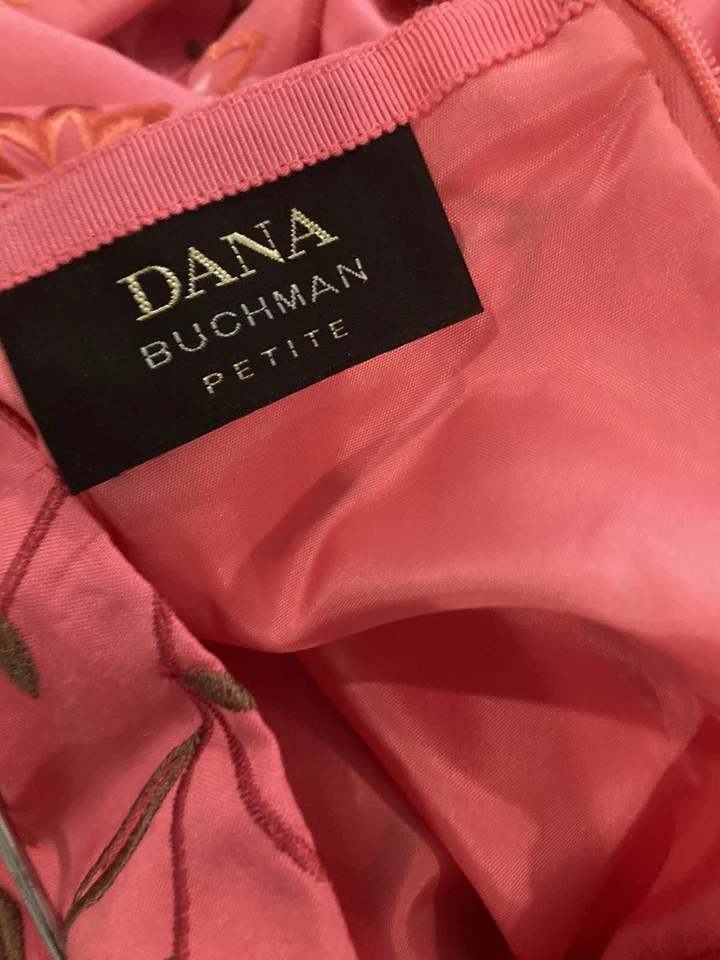Dana Buchman Pink 100% Silk Skirt Suit Separates Jacket Sz 10P Skirt Sz 14P NWOT - Image 2 of 4