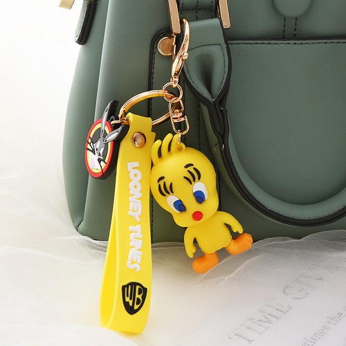 Looney Tunes Keychain Figure Keyring Bugs Bunny Daffy Duck Charm Bag Pendant - 第 4/19 張圖片