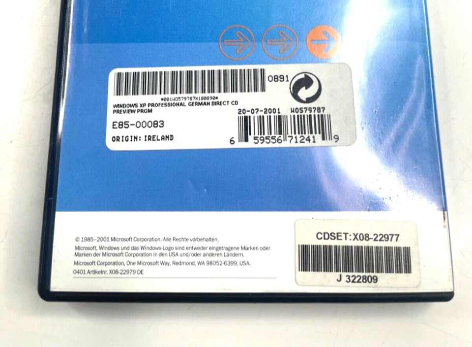 Microsoft Windows XP Professional Evaluierungssoftware Kit Selten - Bild 2 von 3