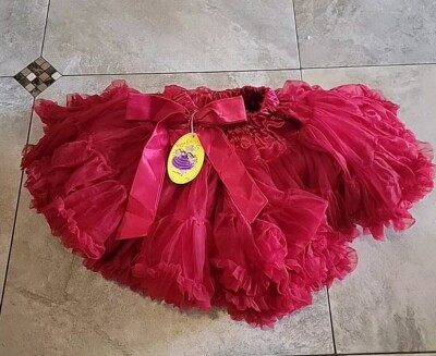 Nwt Girls Boutique Kaiya Eve Red Ruffle PettiSkirt, Ruffle Skirt, Tutu Size 2/2T