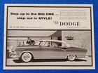 1955 Dodge Custom Royal Lancer W/ Super Red Ram V-8 Engine Original Print Ad