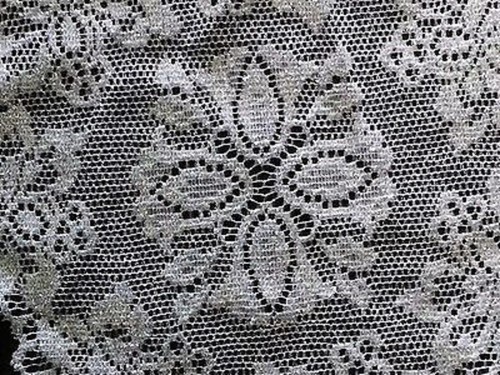 Lace Doily 13.25" Silver Metallic Savoy Table Accents Livingroom Bedroom - Picture 2 of 4
