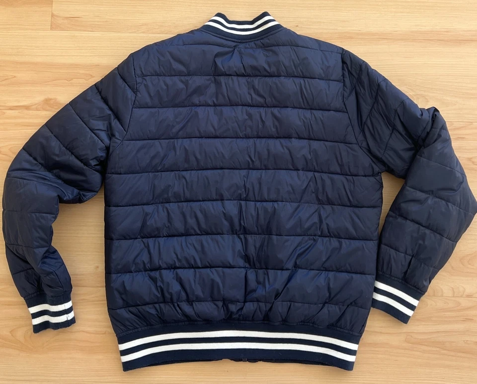 Chaqueta de bombardero acolchada solo para miembros azul marino (grande/envío gratuito) Foto 3 de 4