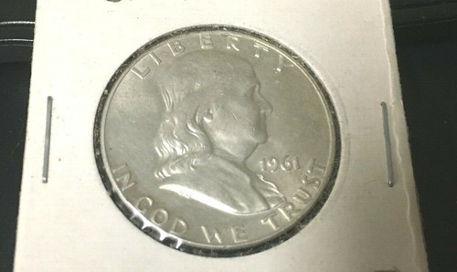 1961-D Franklin Half Dollar Silver Half Dollar 1961 D Sharp Coin Inventory #355A