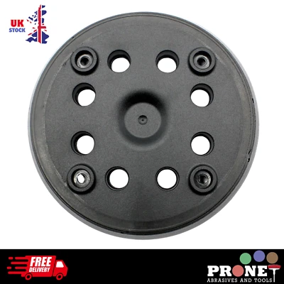 PRONET ABRASIVES 125mm 5" Backing Pad For Bosch PEX 270 A, PEX 270 AE 8 Holes